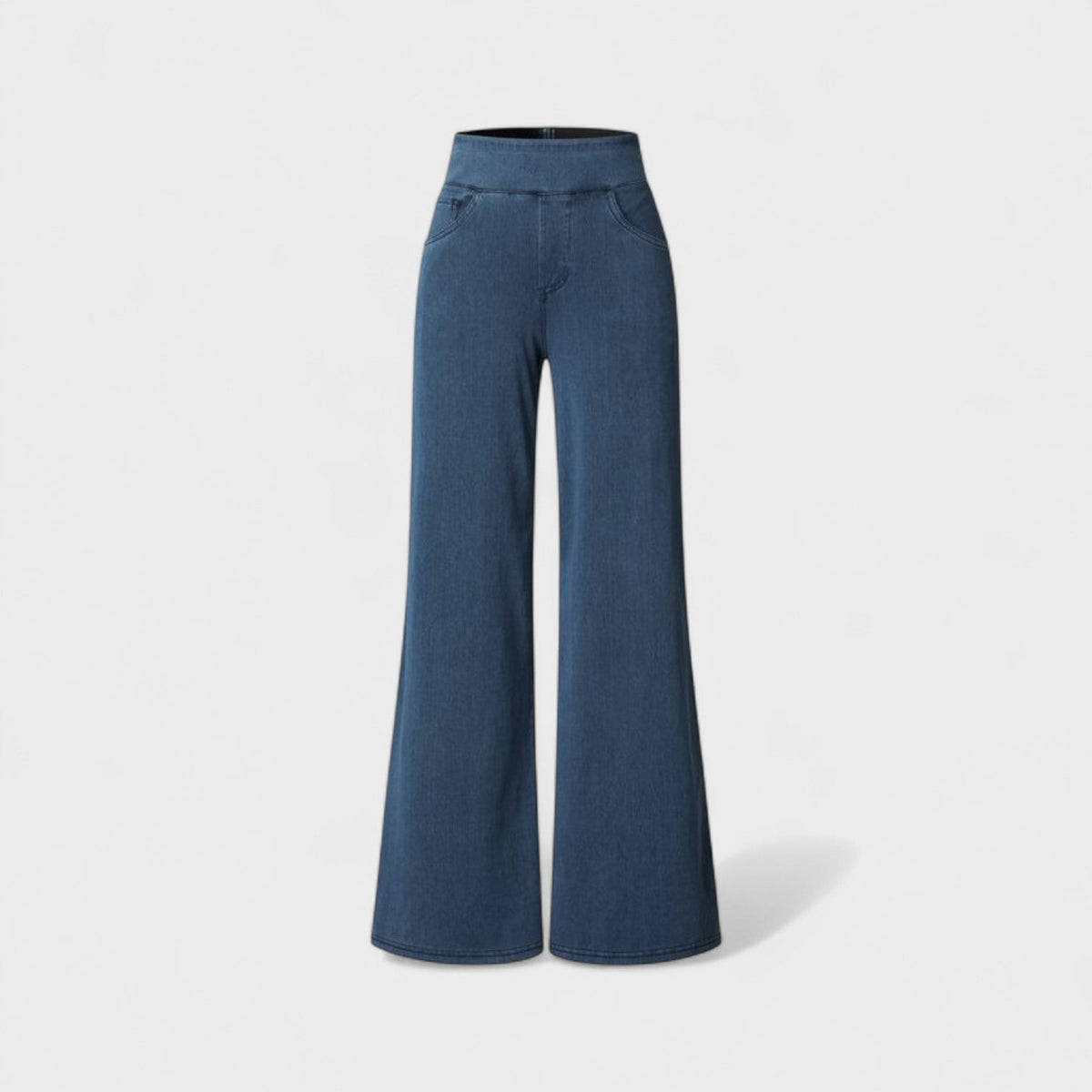 Pantalones de mezclilla de corte ancho