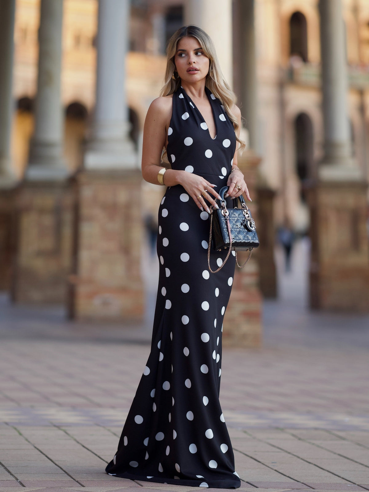 Vestido lunares