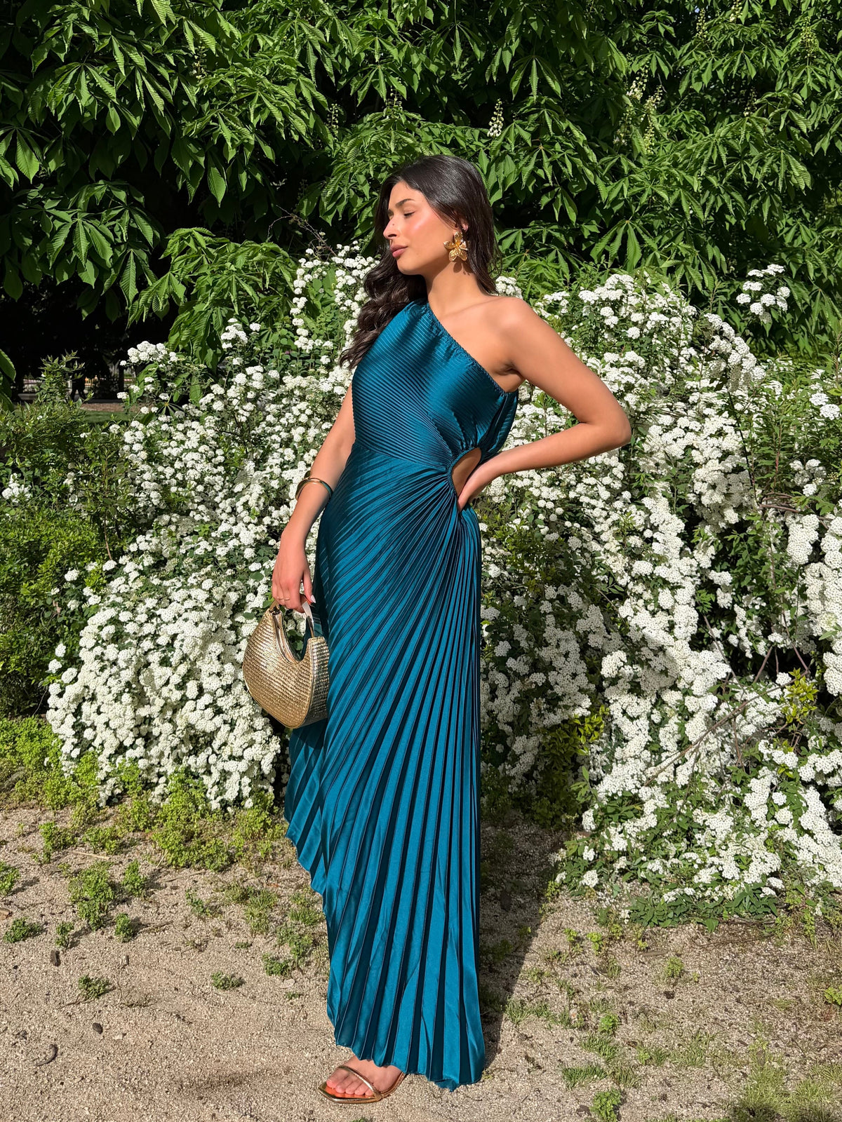 vestido seda Dress