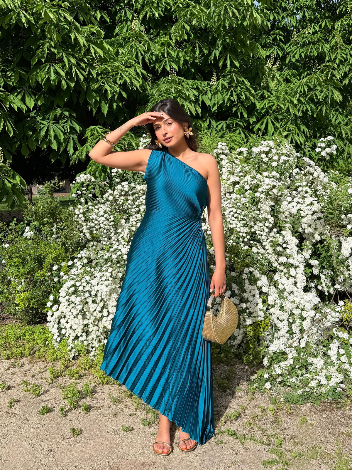 vestido seda Dress