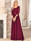 Vestido maxi con encaje