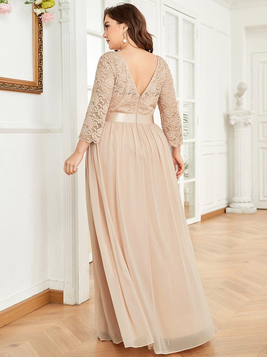Vestido maxi con encaje