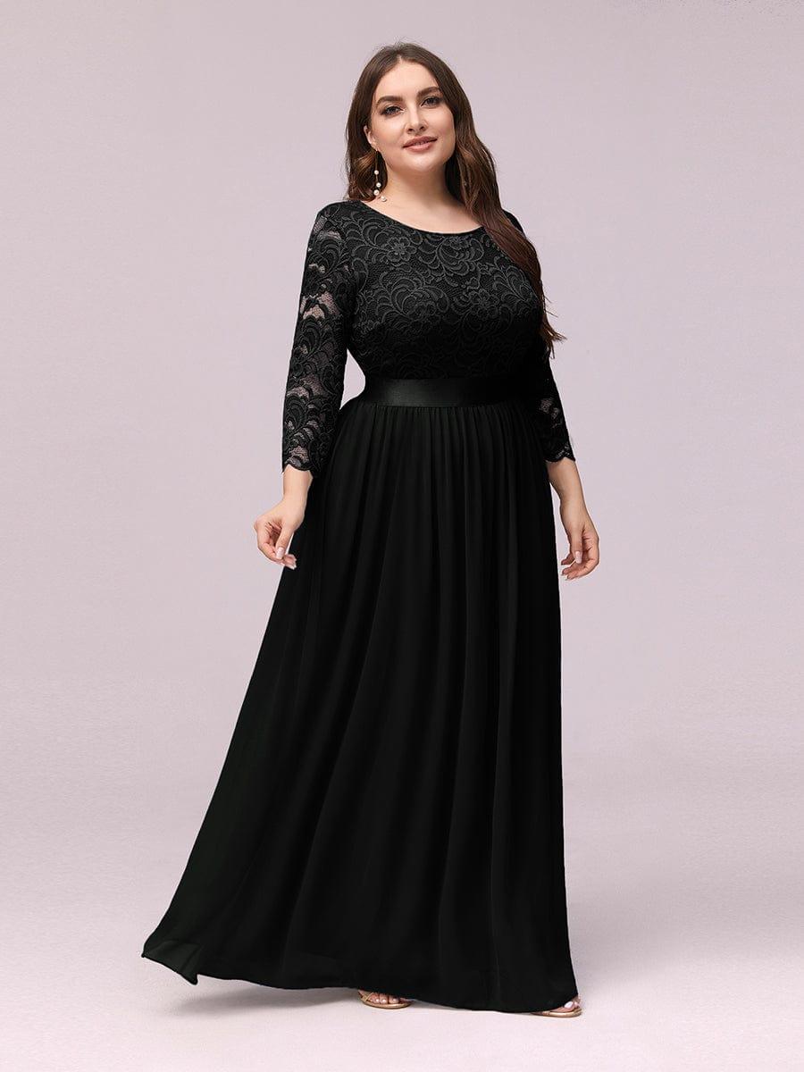 Vestido maxi con encaje