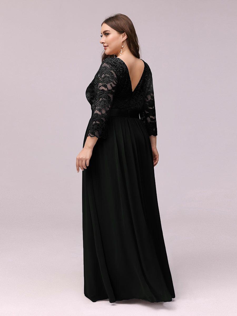 Vestido maxi con encaje