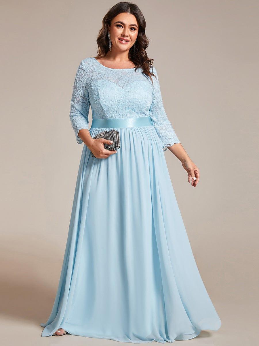 Vestido maxi con encaje