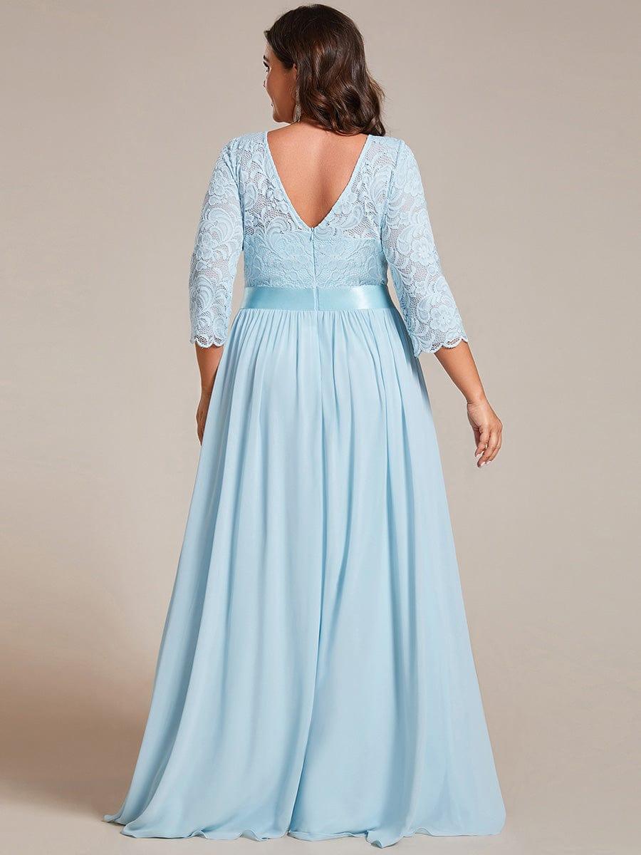 Vestido maxi con encaje