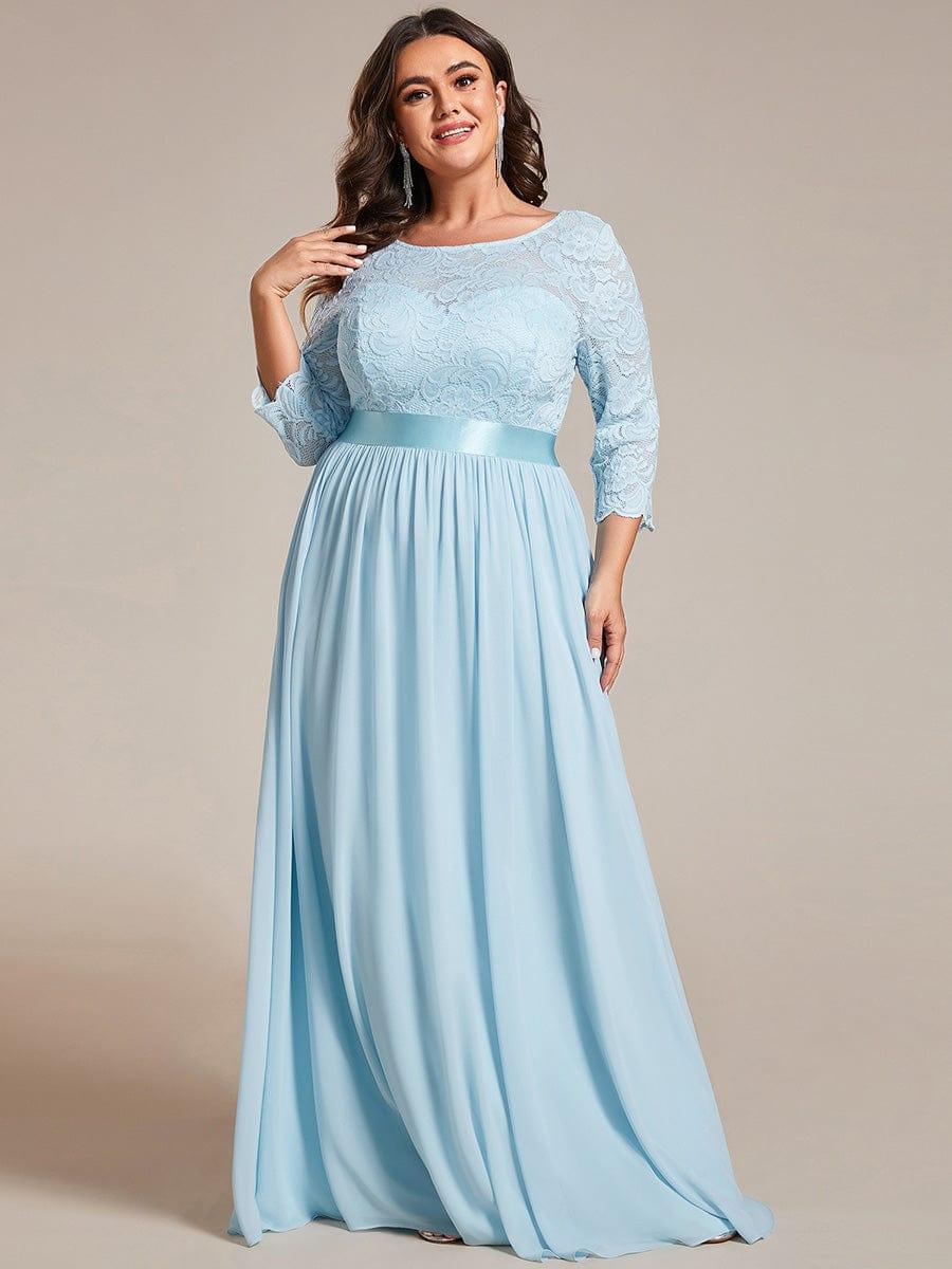 Vestido maxi con encaje