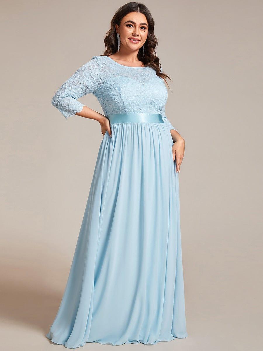 Vestido maxi con encaje