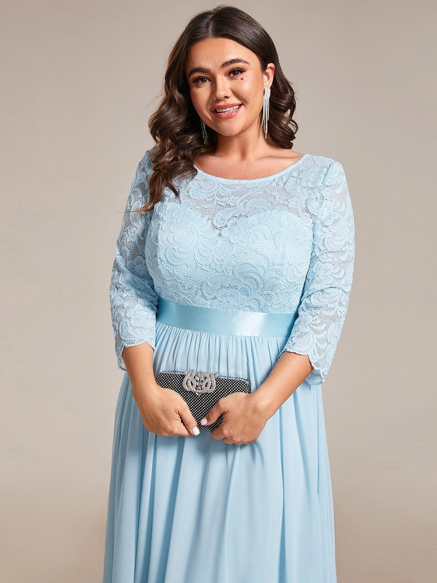Vestido maxi con encaje
