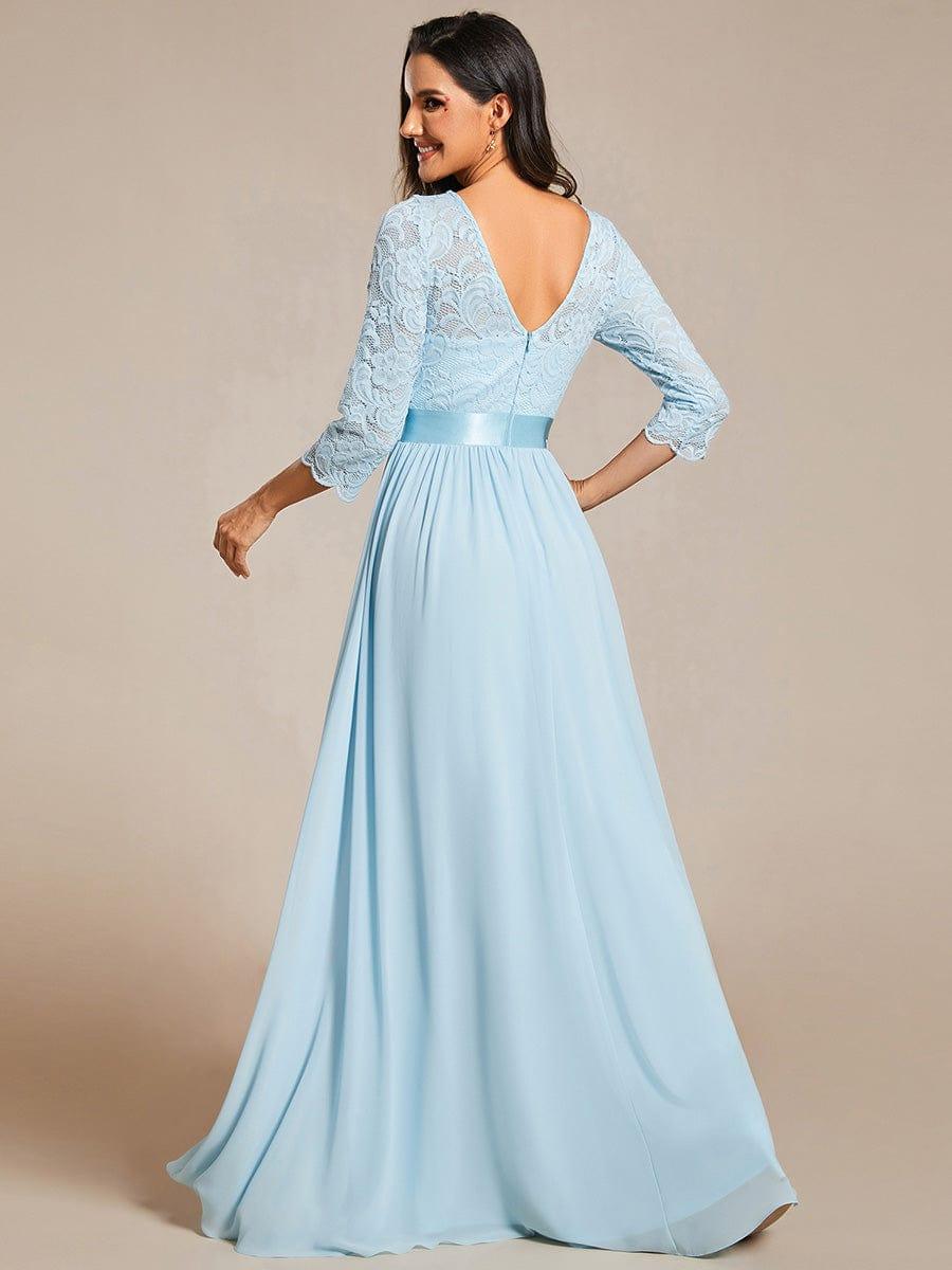 Vestido maxi con encaje