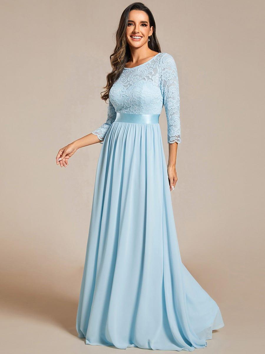 Vestido maxi con encaje