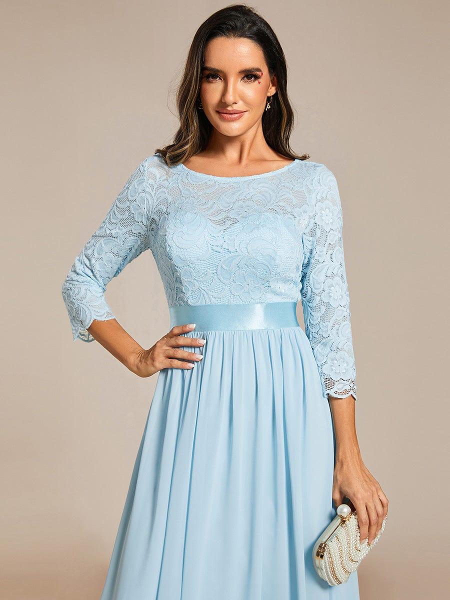 Vestido maxi con encaje