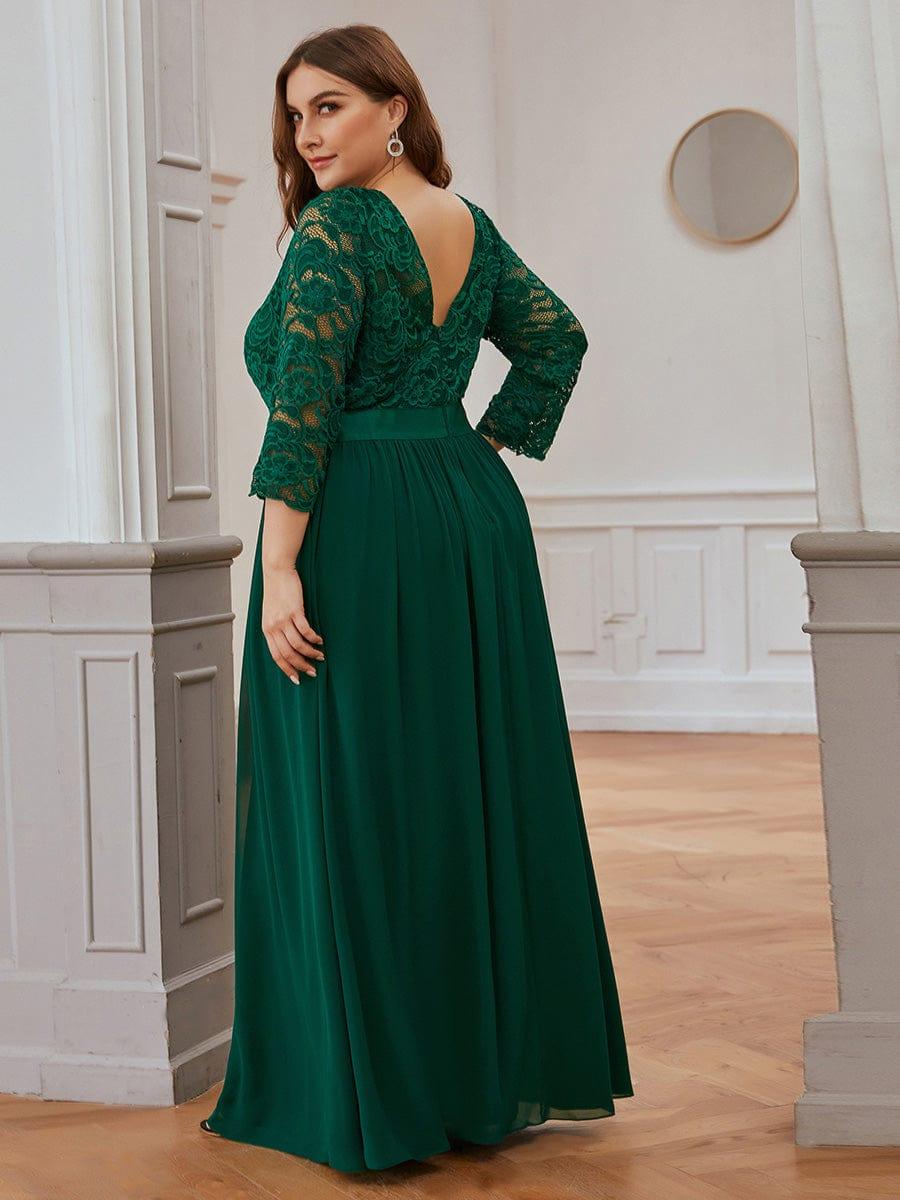 Vestido maxi con encaje