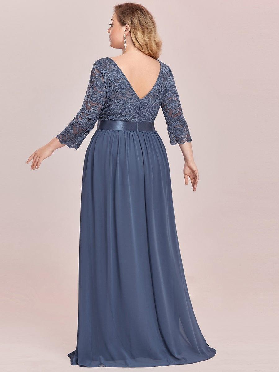 Vestido maxi con encaje