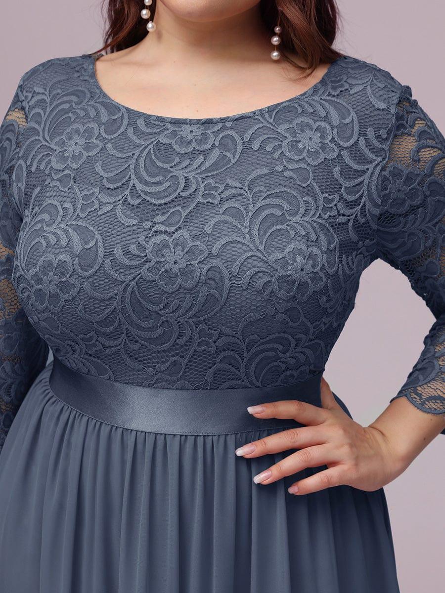 Vestido maxi con encaje