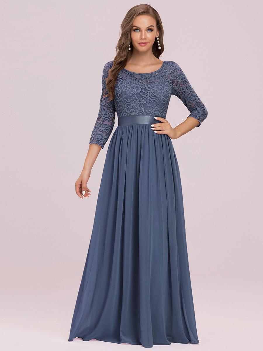 Vestido maxi con encaje