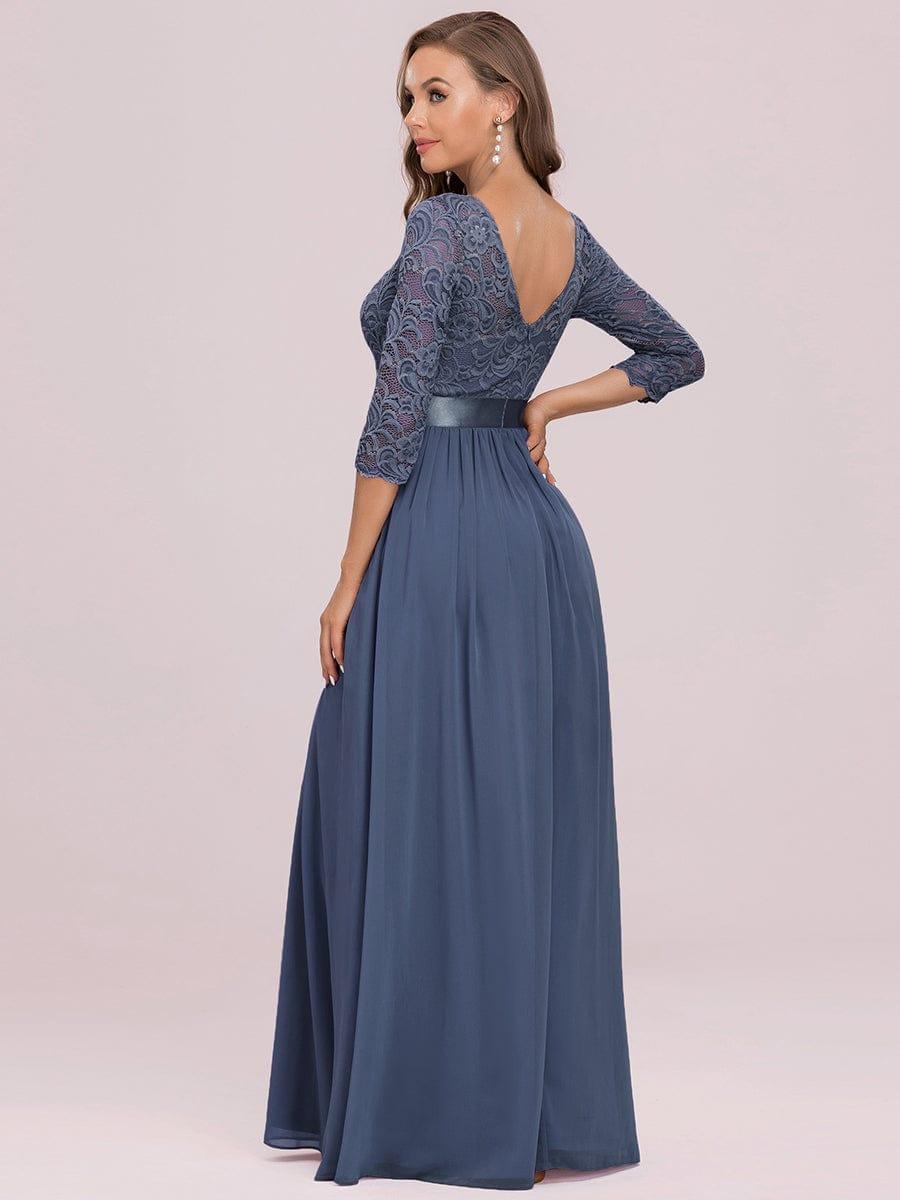 Vestido maxi con encaje