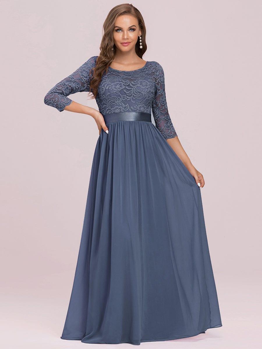 Vestido maxi con encaje