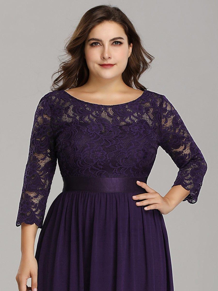 Vestido maxi con encaje