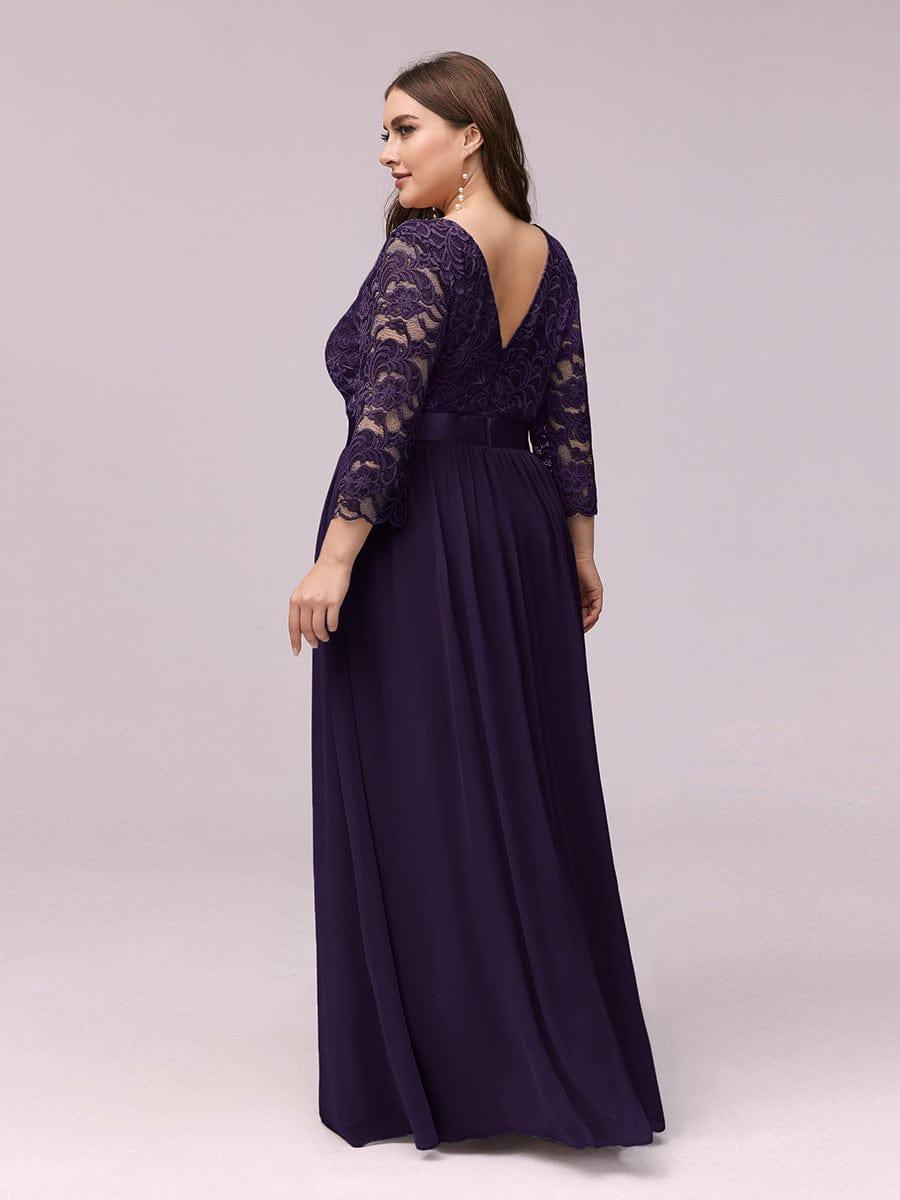 Vestido maxi con encaje