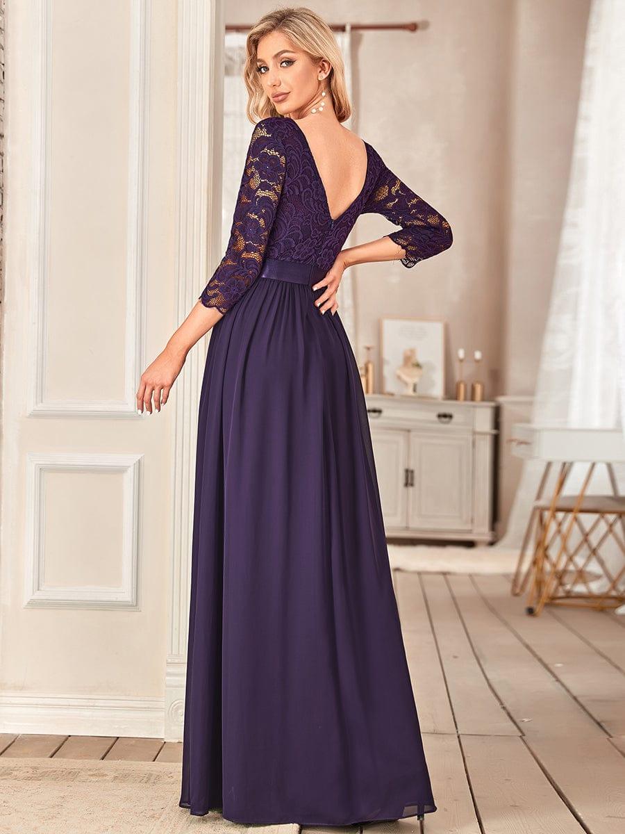 Vestido maxi con encaje
