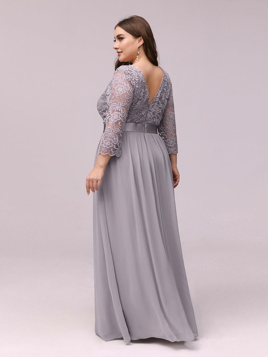 Vestido maxi con encaje