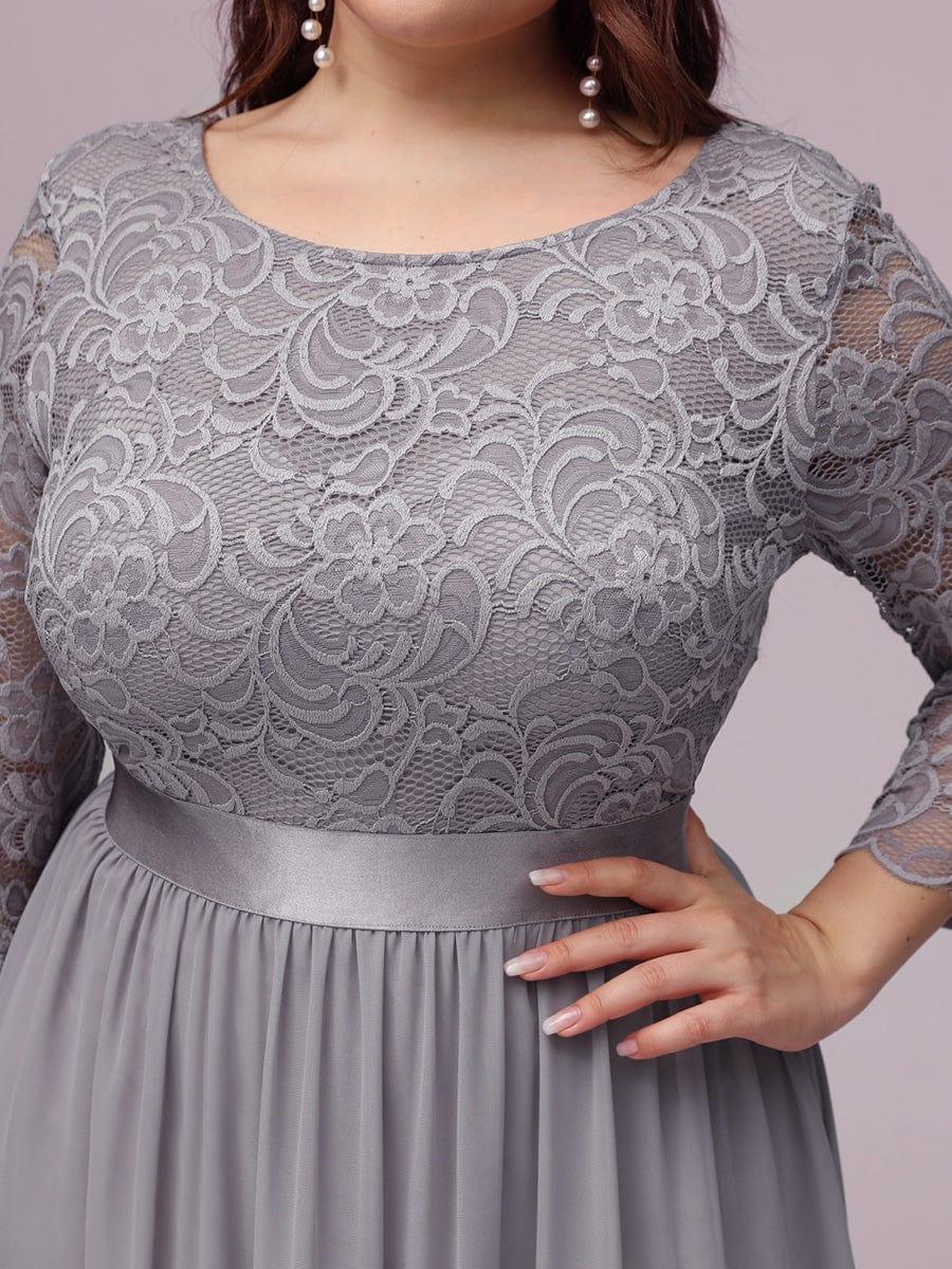 Vestido maxi con encaje