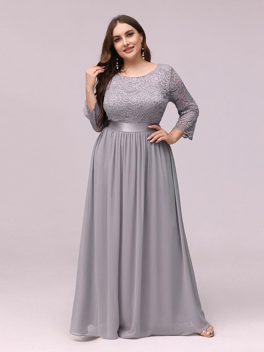 Vestido maxi con encaje
