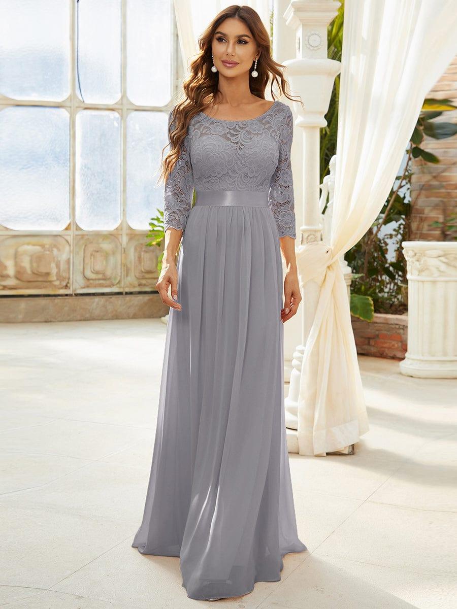 Vestido maxi con encaje
