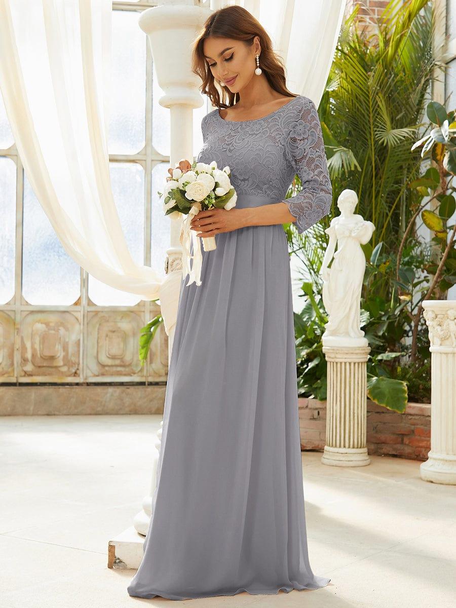 Vestido maxi con encaje