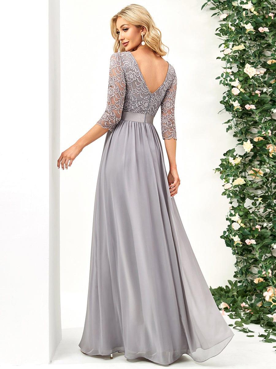 Vestido maxi con encaje