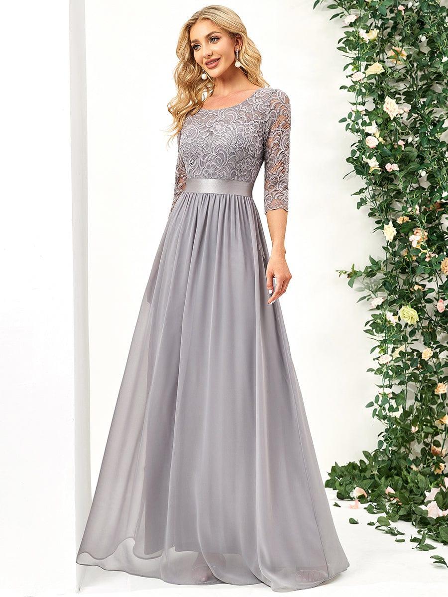 Vestido maxi con encaje