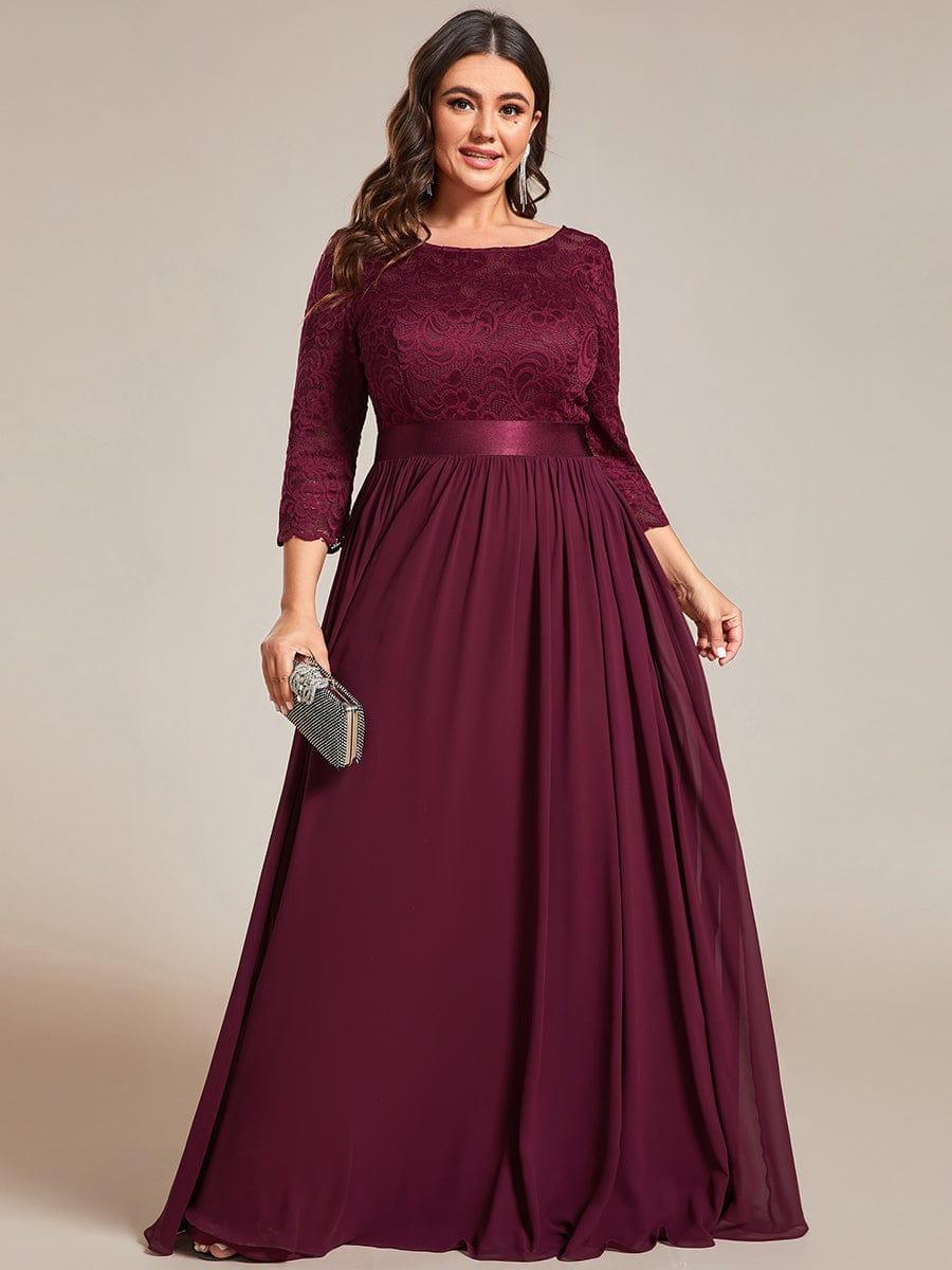 Vestido maxi con encaje