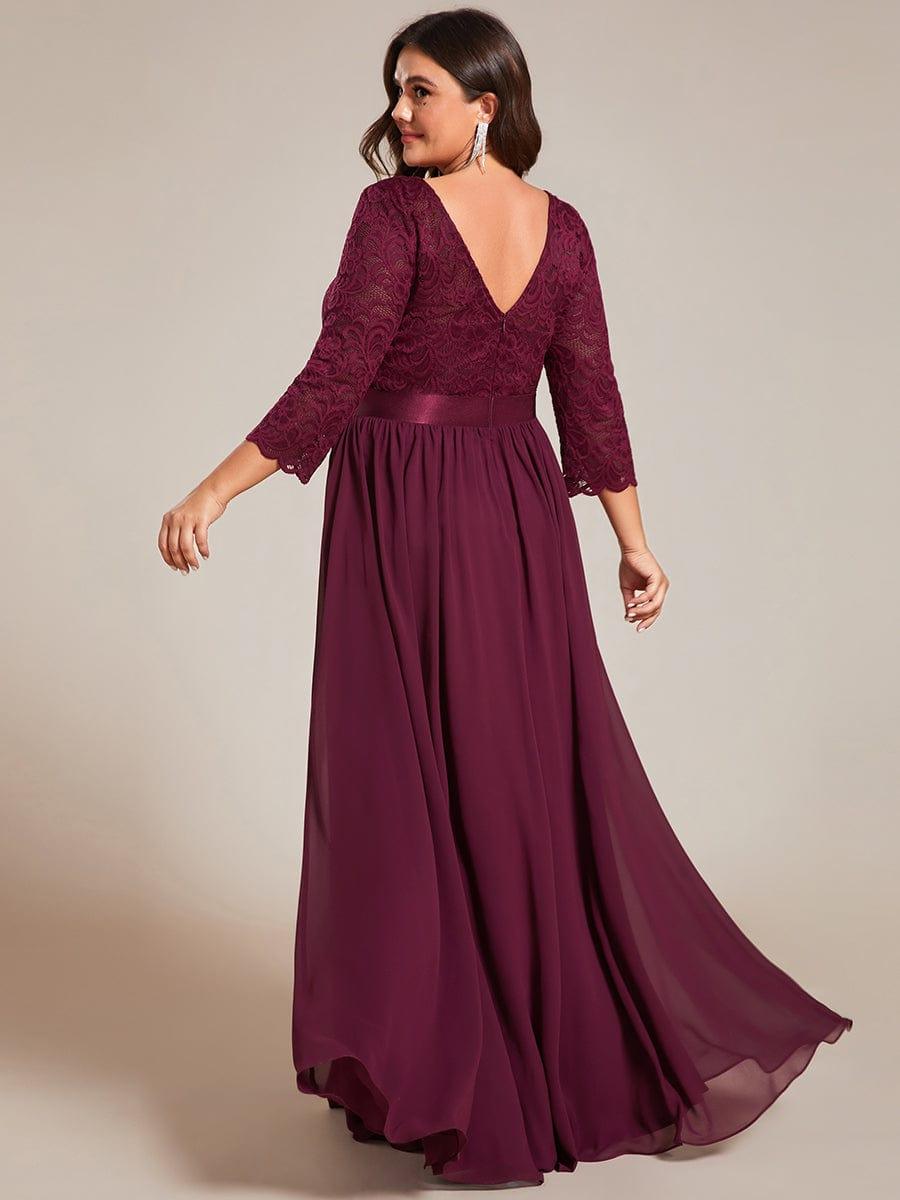 Vestido maxi con encaje