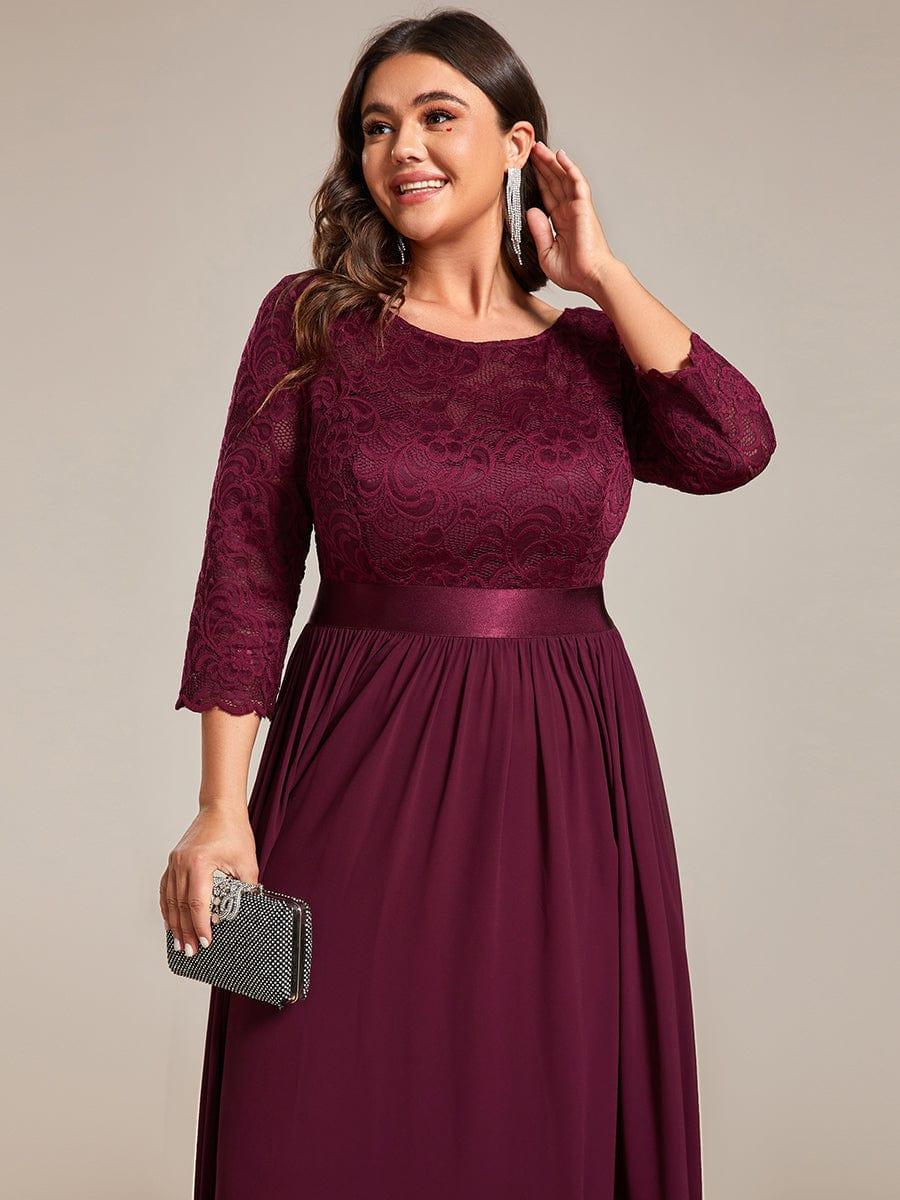 Vestido maxi con encaje