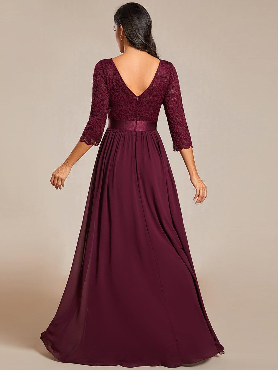 Vestido maxi con encaje