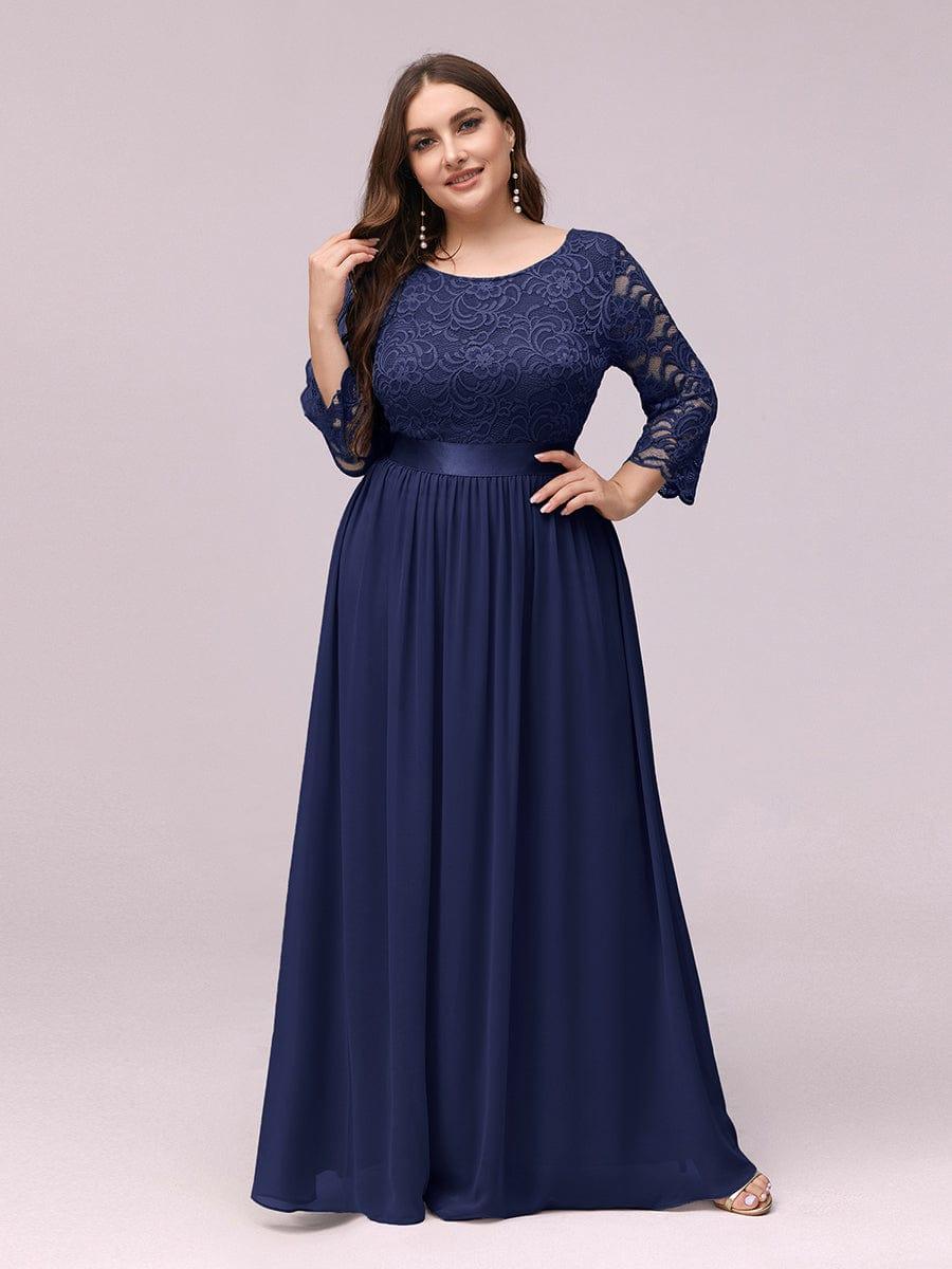 Vestido maxi con encaje