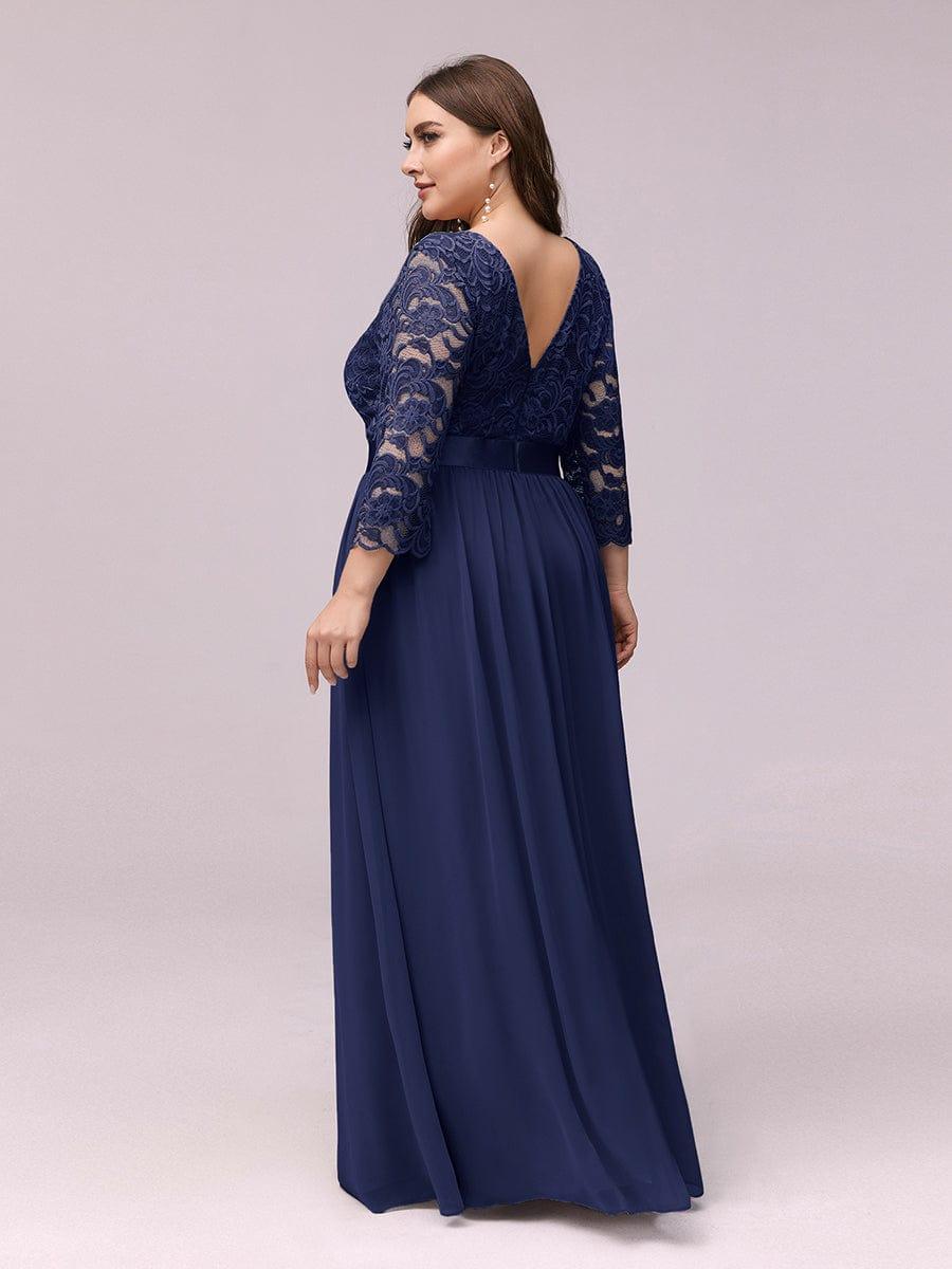 Vestido maxi con encaje