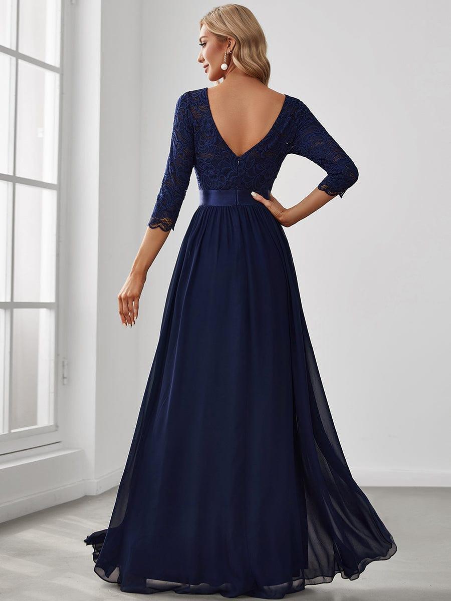 Vestido maxi con encaje