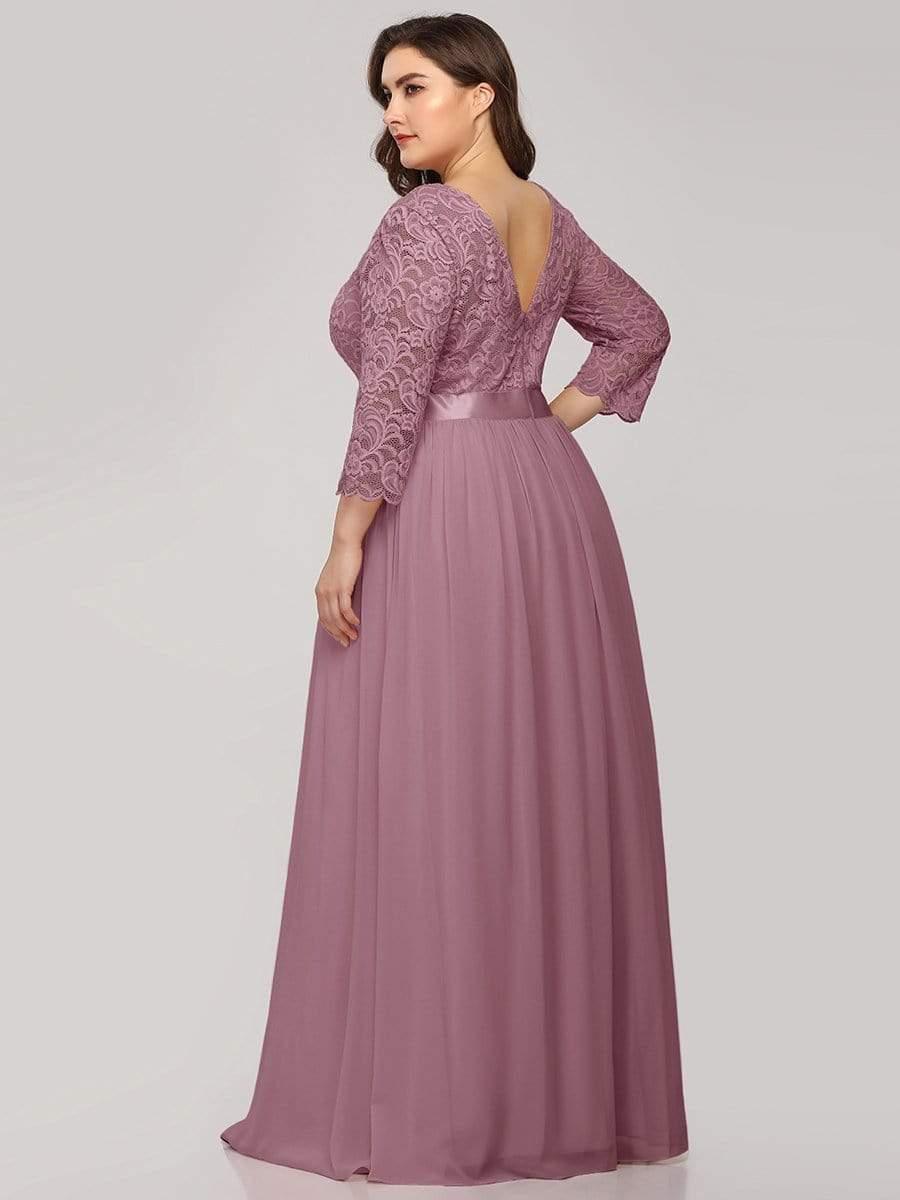 Vestido maxi con encaje