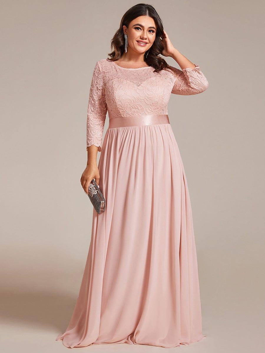 Vestido maxi con encaje