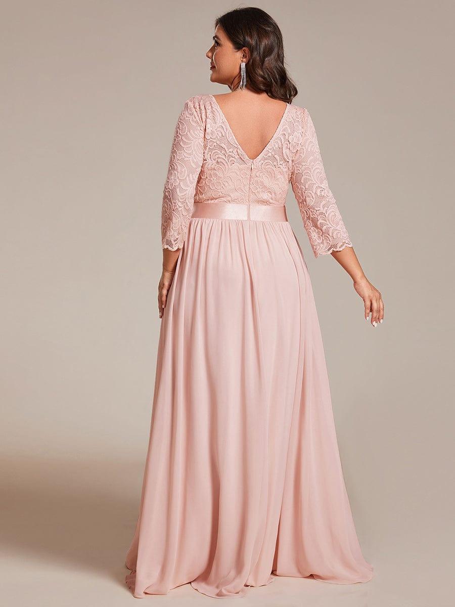 Vestido maxi con encaje