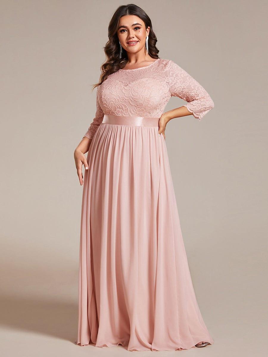 Vestido maxi con encaje
