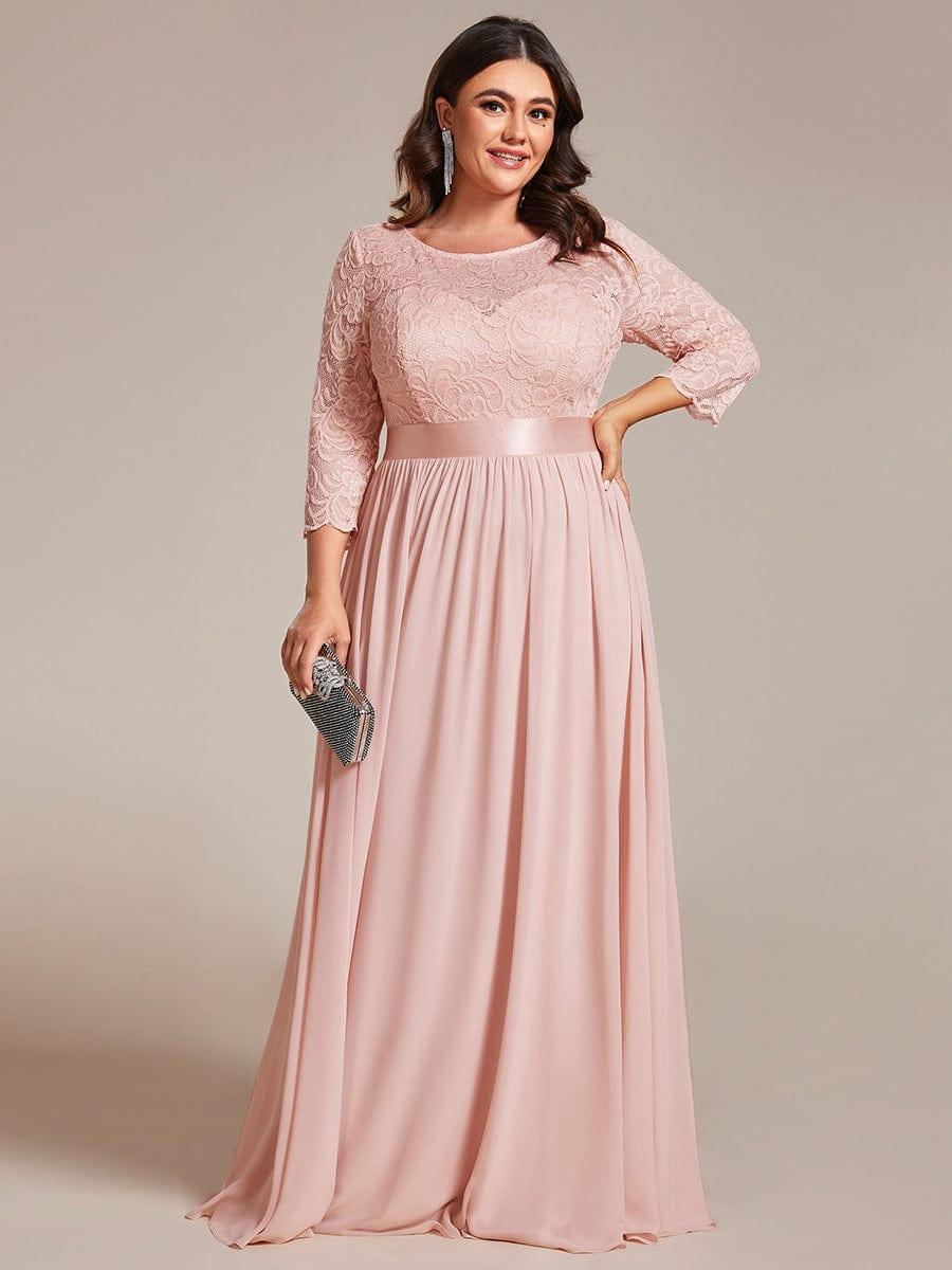 Vestido maxi con encaje