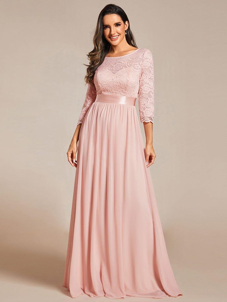 Vestido maxi con encaje