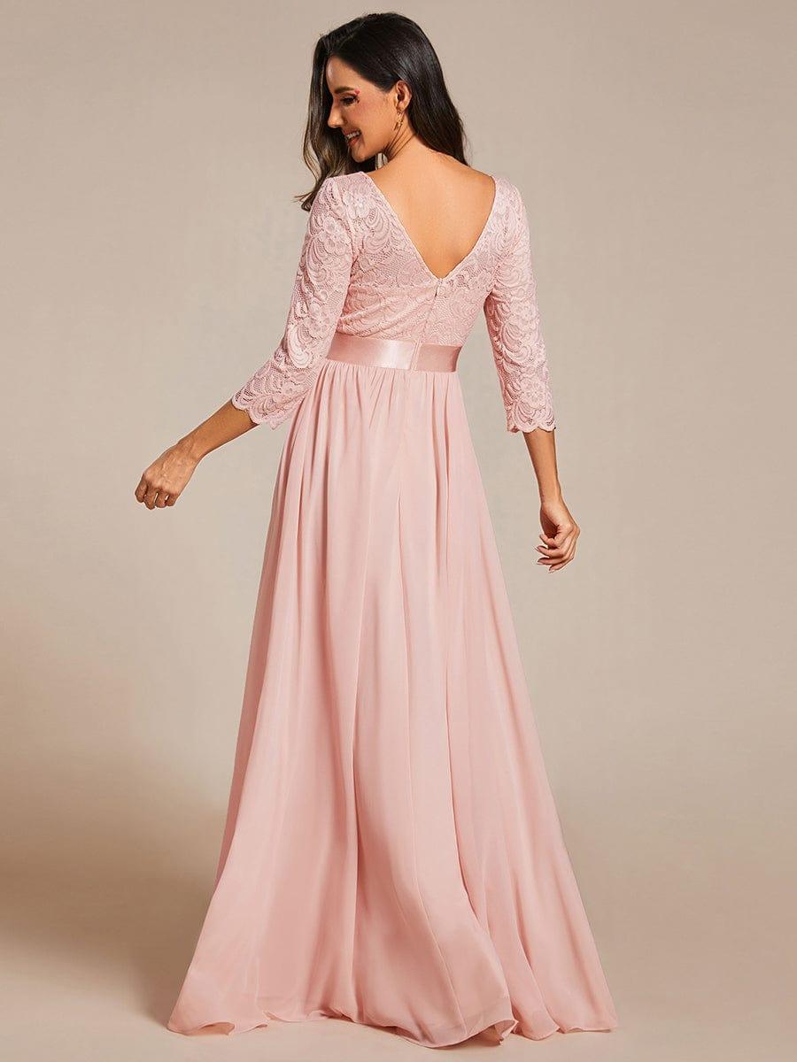 Vestido maxi con encaje