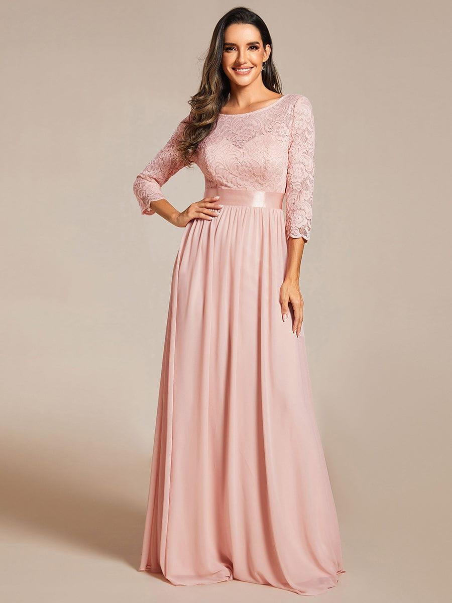 Vestido maxi con encaje