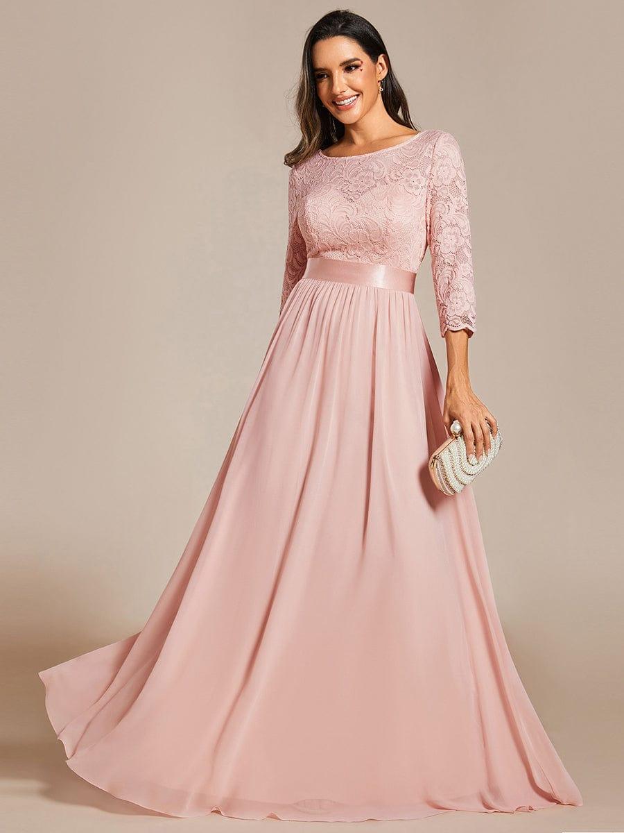 Vestido maxi con encaje