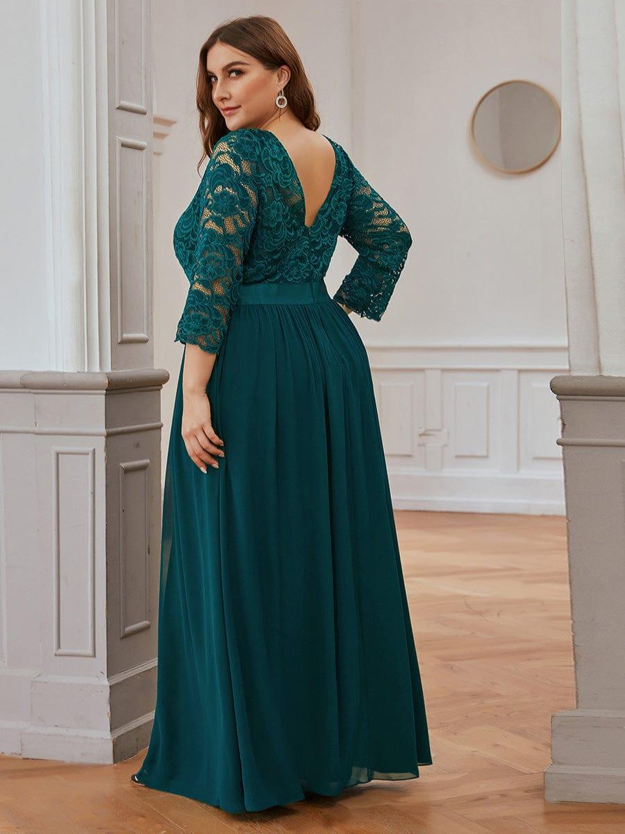 Vestido maxi con encaje