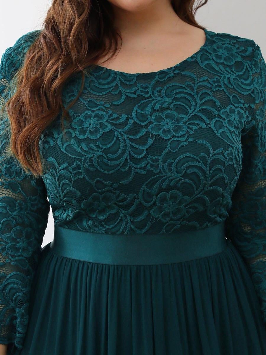 Vestido maxi con encaje